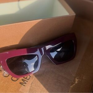 Burberry Burgundy Sunglasses
